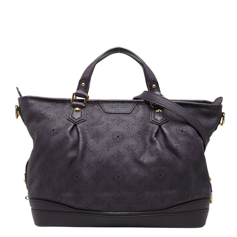 Louis Vuitton Monogram Mahina Stella PM Handbag Shoulder Bag 2WAY M93983 Purp...